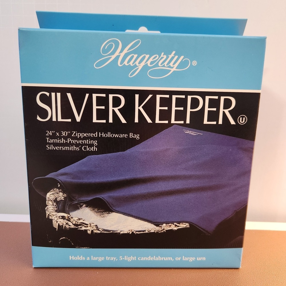 Hagerty Silver Keeper 24"x30" Zippered Tarnish Preventing Silversmiths Cloth Bag